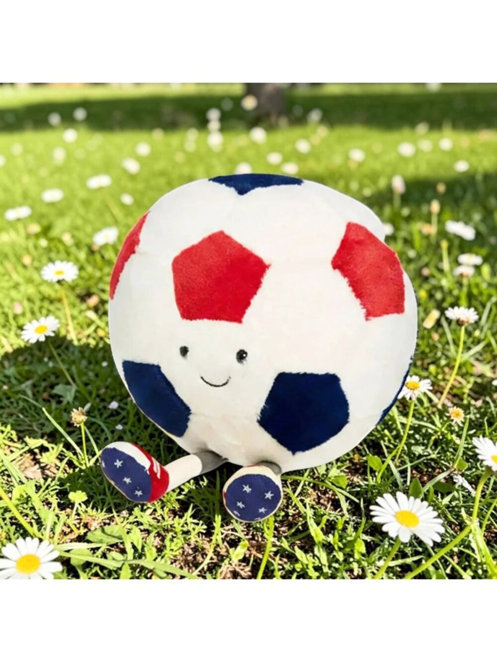 Authentic 2026 World Cup Jellycat Amuseables USA Soccer Ball  10.5” Limited USA